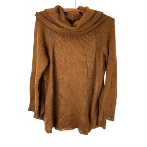 WOODEN SHIPS Brown Cowl Neck Mohair Wool Blend Sweater Size Small/Medium